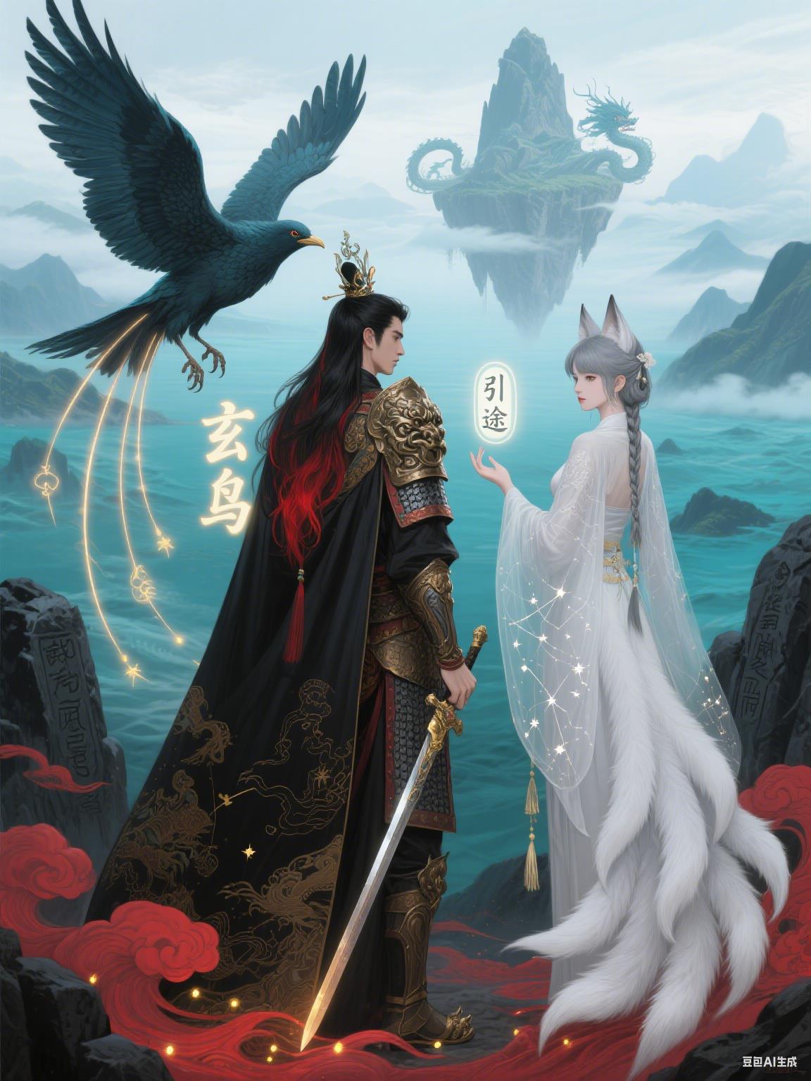 山海有灵玄鸟引途